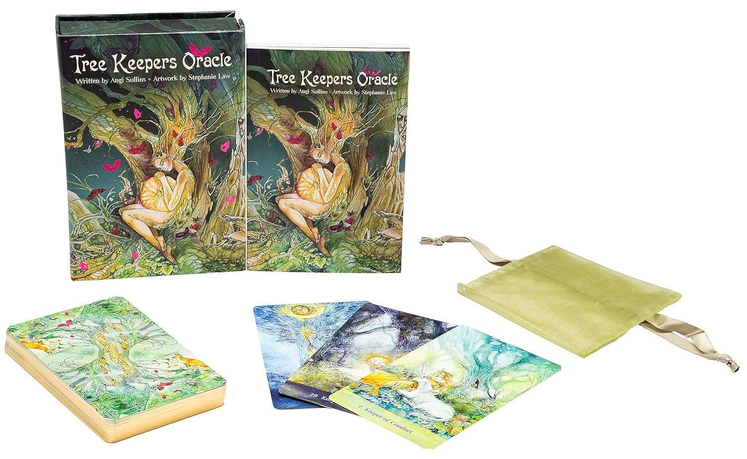Tree Keepers Oracle by Sullins & Law – 44-Card Deck with Guidebook & Pouch