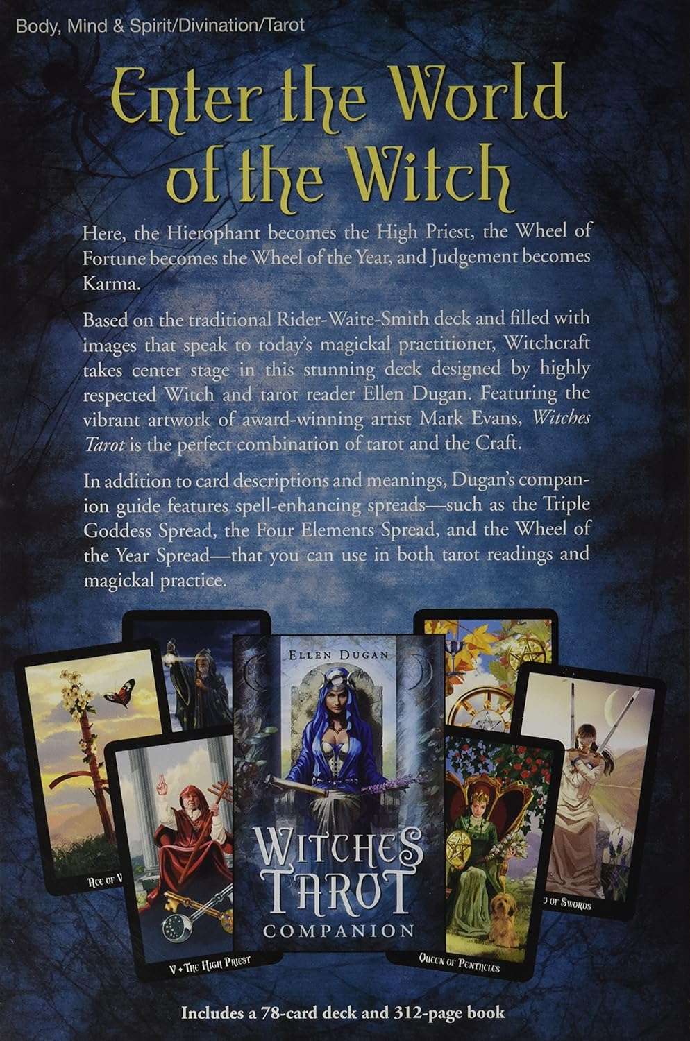 Witches Tarot Deck & Book by Ellen Dugan — A Modern, Witchy Tarot Kit