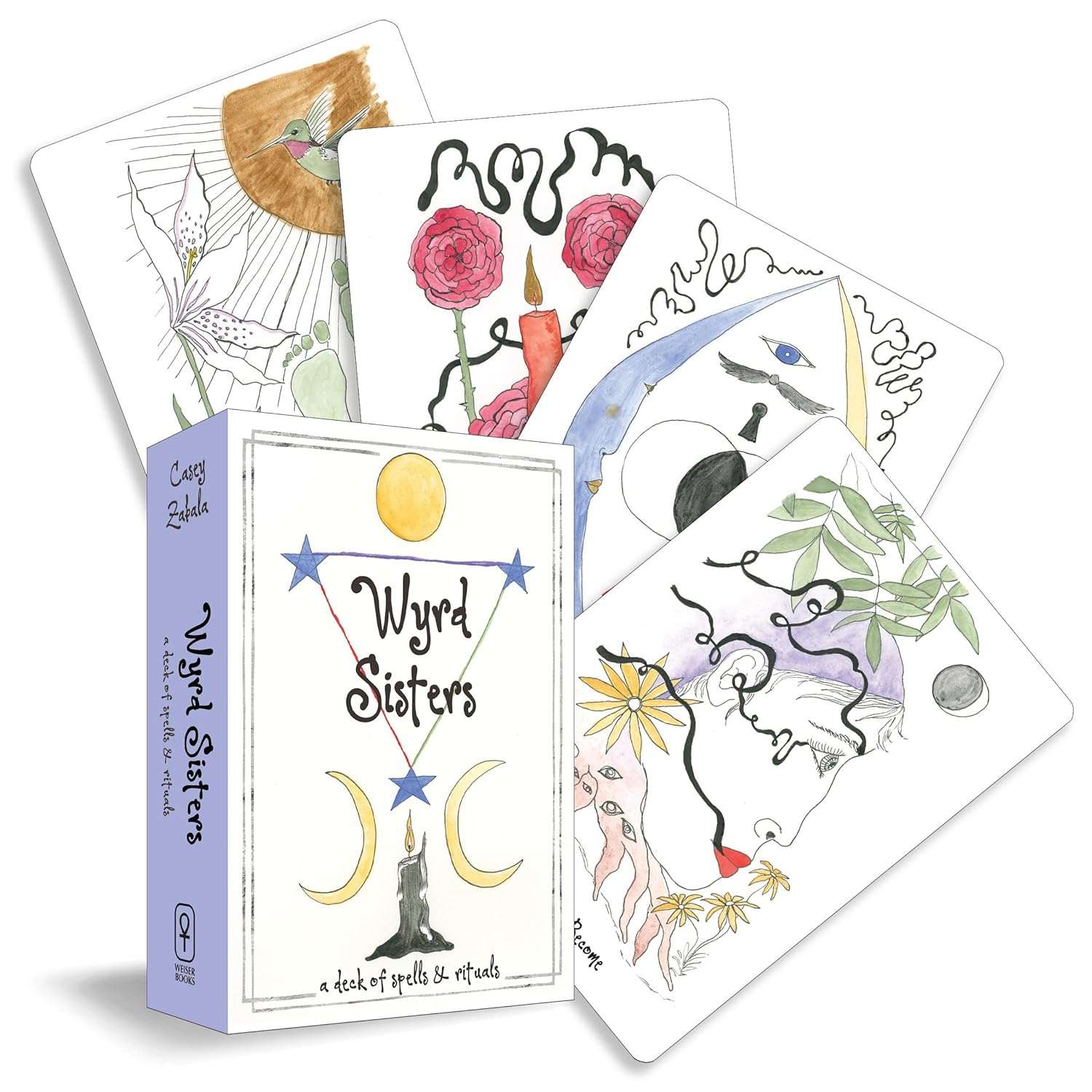 Wyrd Sisters Oracle Deck by Casey Zabala: A Deck of Spells and Rituals (60 Cards and 80-Page Guidebook)