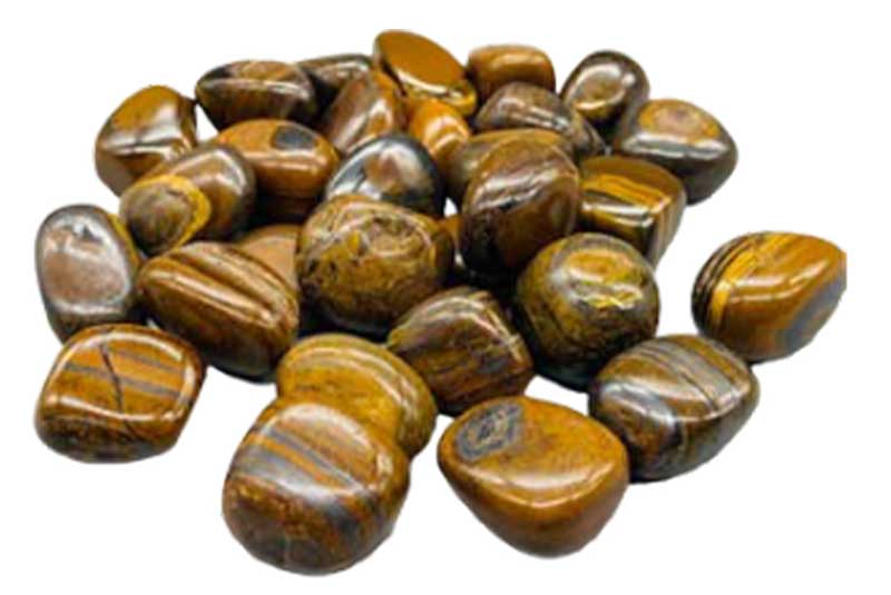 1 lb Jasper, Tiger tumbled stones