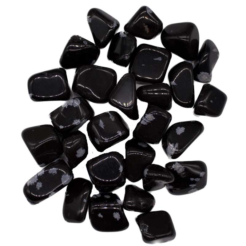 1 lb Obsidian – Snowflake – Tumbled Bulk Stones