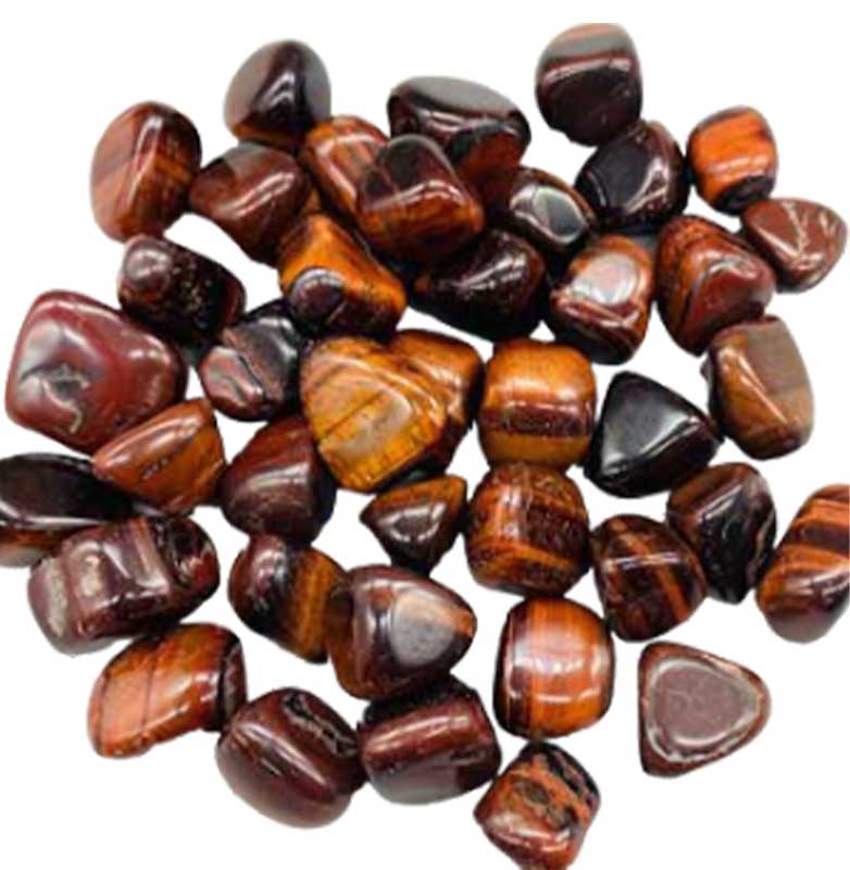 1 lb Tiger’s Eye – Red – Tumbled Bulk Stones