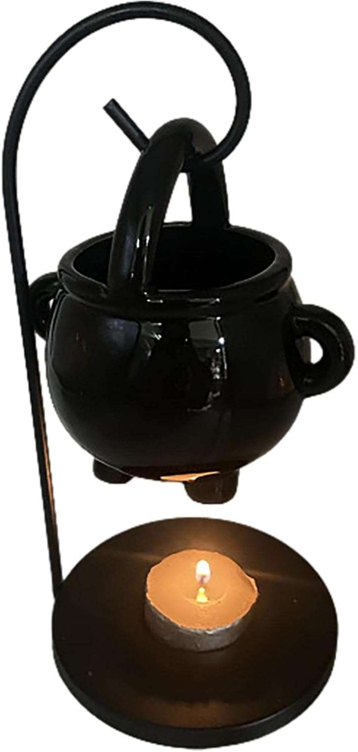 Hanging Metal Cauldron Oil Diffuser – For Ritual Aromatherapy & Mystical Home Decor