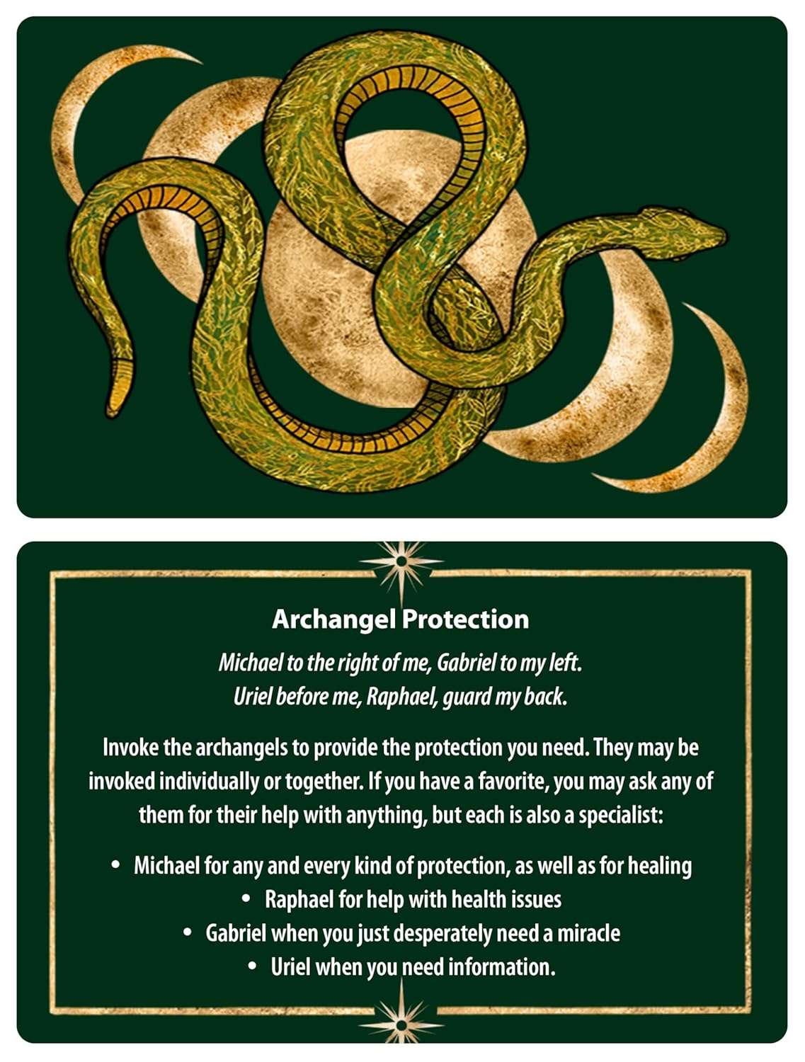 Protection Spells Card Deck by Judika Illes – 36 Gilded Cards for Everyday Magical Defense