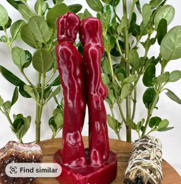 Deadly Attraction Lovers Candles - 6 Inches -