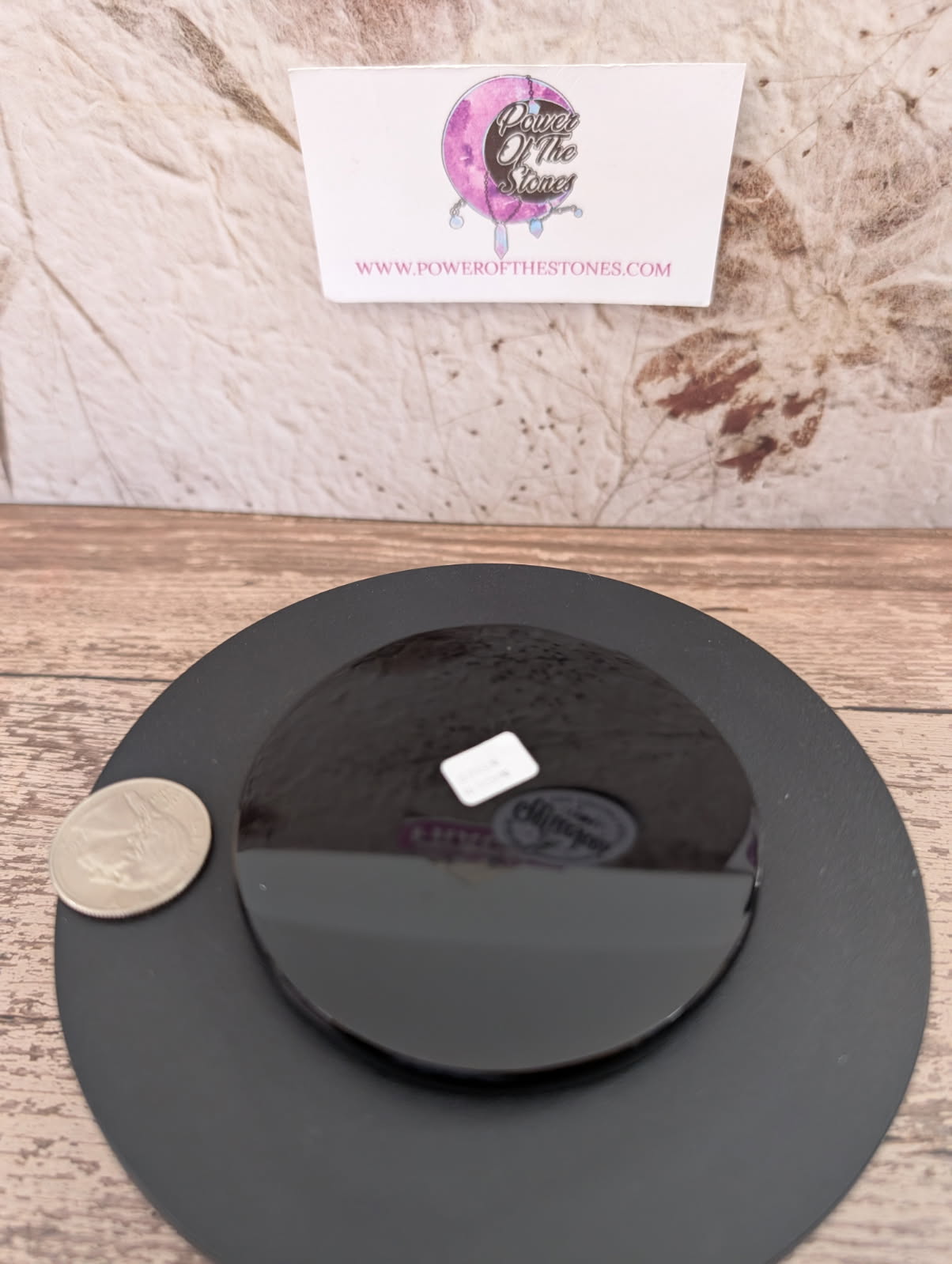 Black Obsidian Scrying mirror