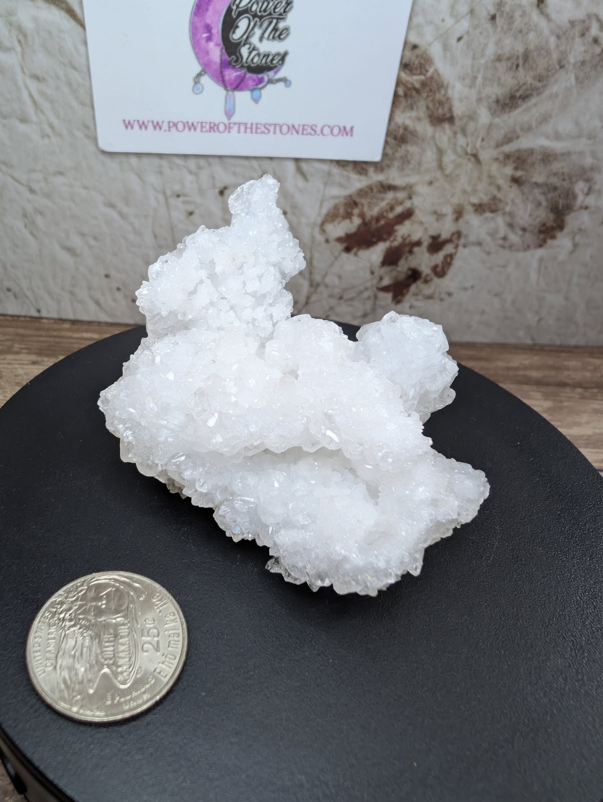 White Aragonite cluster