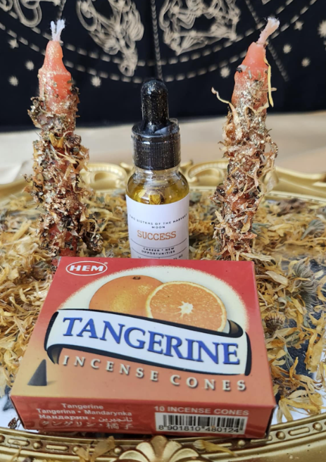 Success Candle Magick Ritual - Attract Job Opportunities & New Business Success - Spell Candles and Ritual Oil Kit