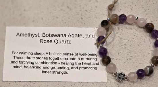 Amethyst/ Botswana Agate/ Rose Quartz