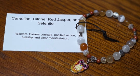 Carnelian/ Citrine/ Red Jasper/ Selenite