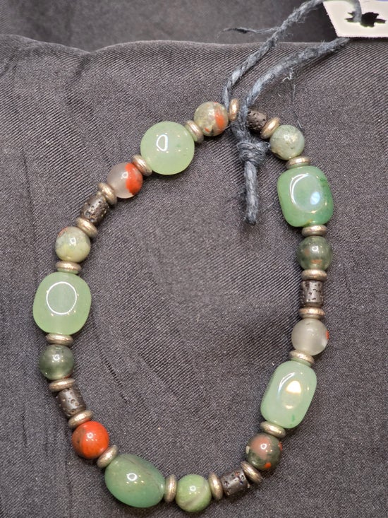 Bloodstone/ Green Aventurine/ Lava Rock