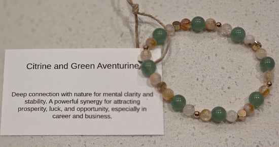 Citrine/ Green Aventurine/A