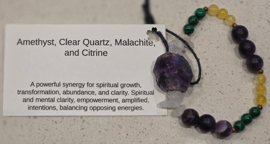 Amethyst/ Citrine/ Clear Quartz/ Malachite