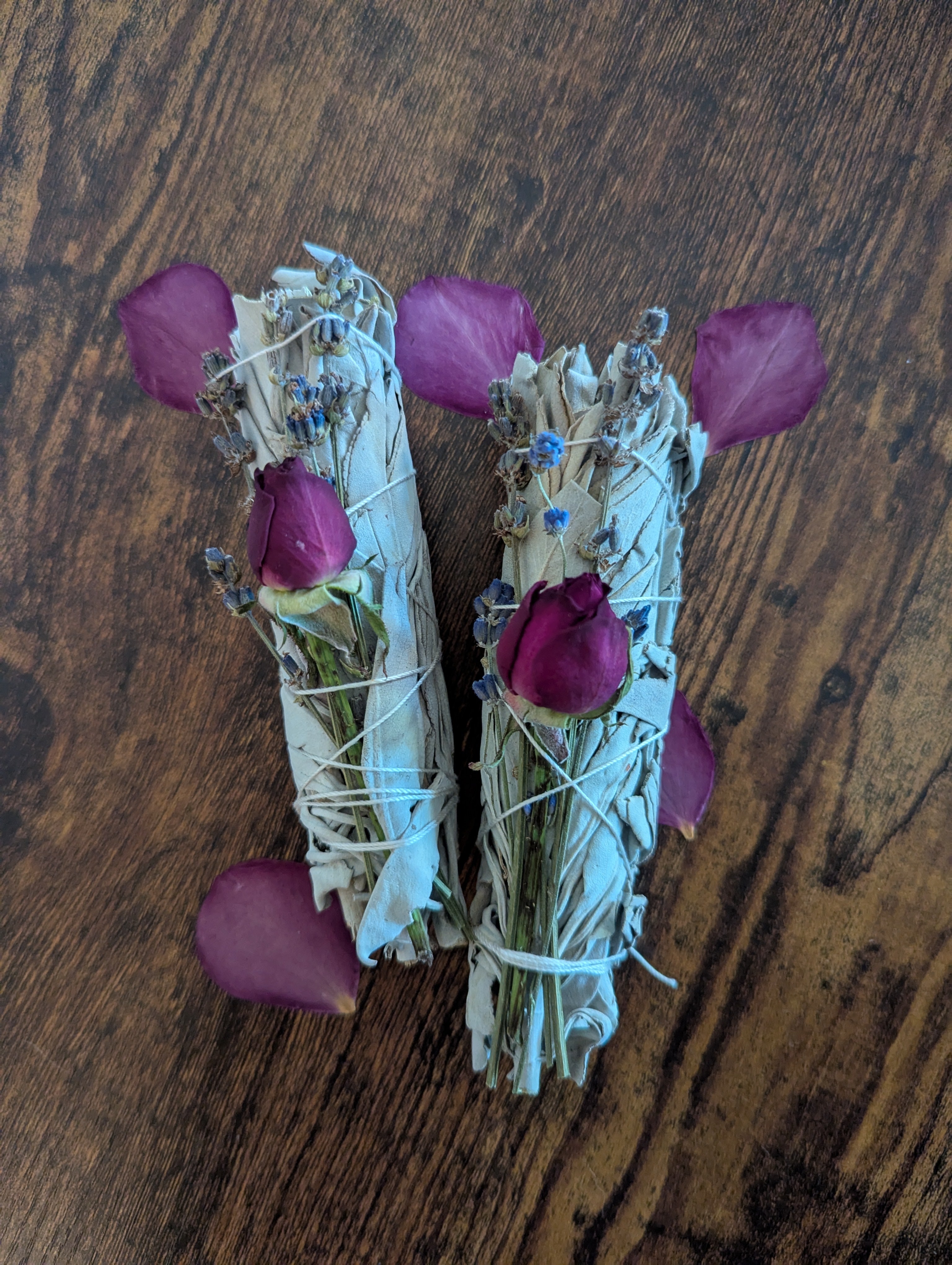 Sage Lavender Rose Smudge Bundle | Aura Cleansing Ritual