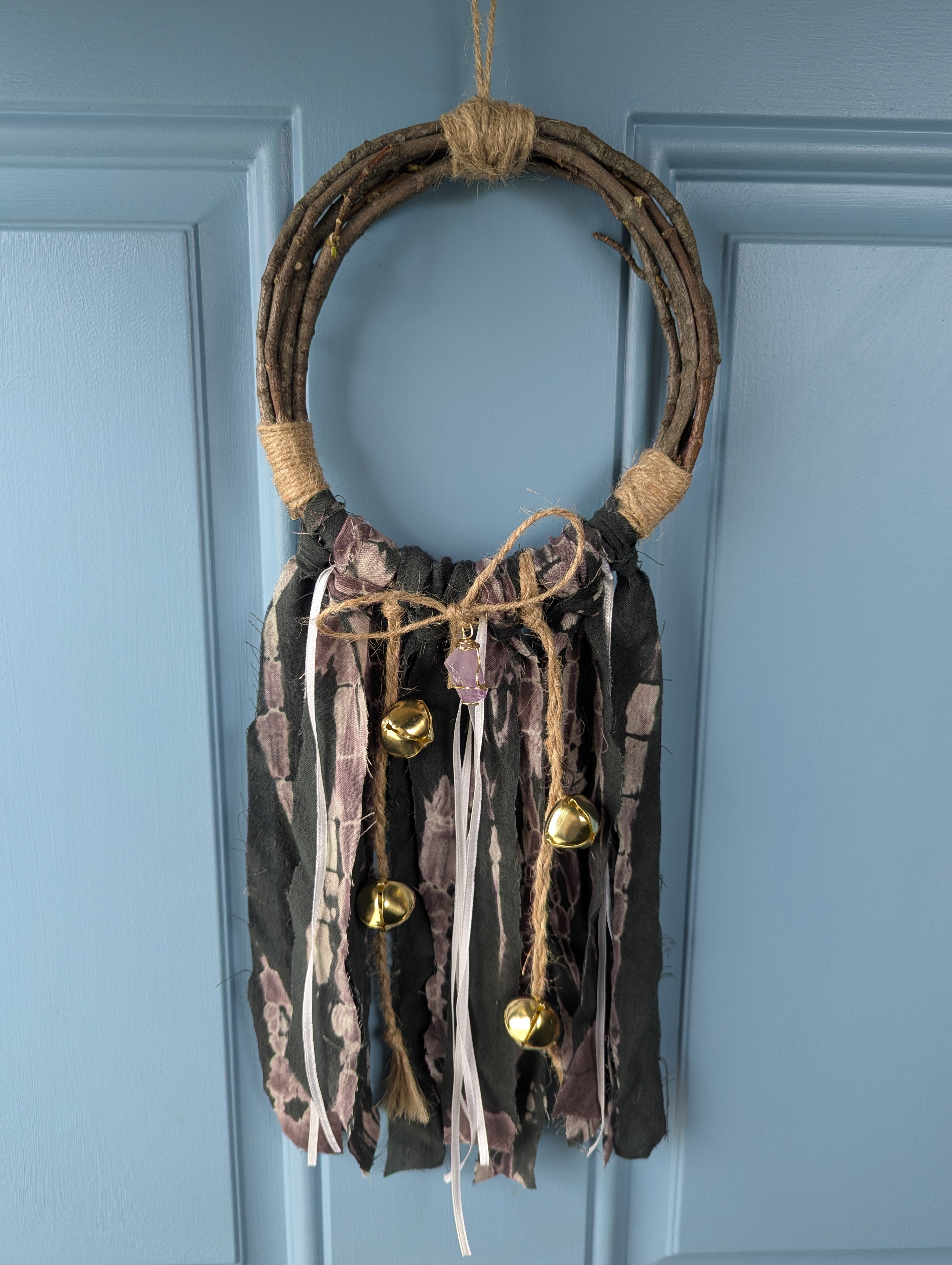 Maple Branch Hearth Keeper Witch Bells with Amethyst