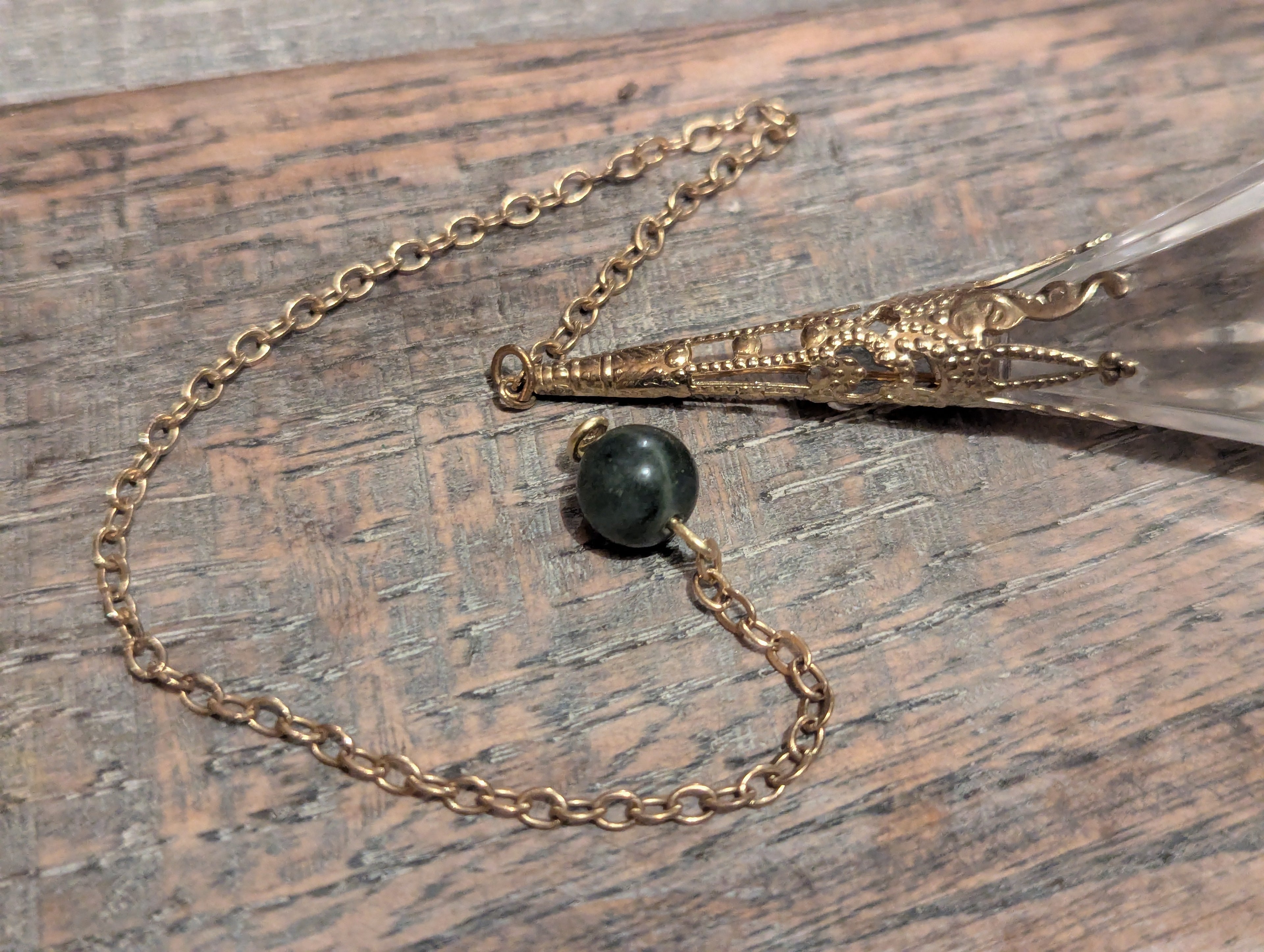 Faceted Crystal Pendulum Suncatcher - 7-Inch Chain | Home Decor | Divination Tool | Rainbow Maker