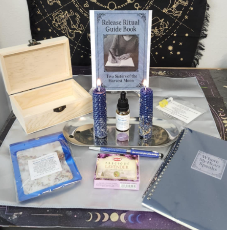 Grief, Past Hurt & Guilt Release Ritual Kit - Healing Through Memory, Letting Go, and Emotional Softening
