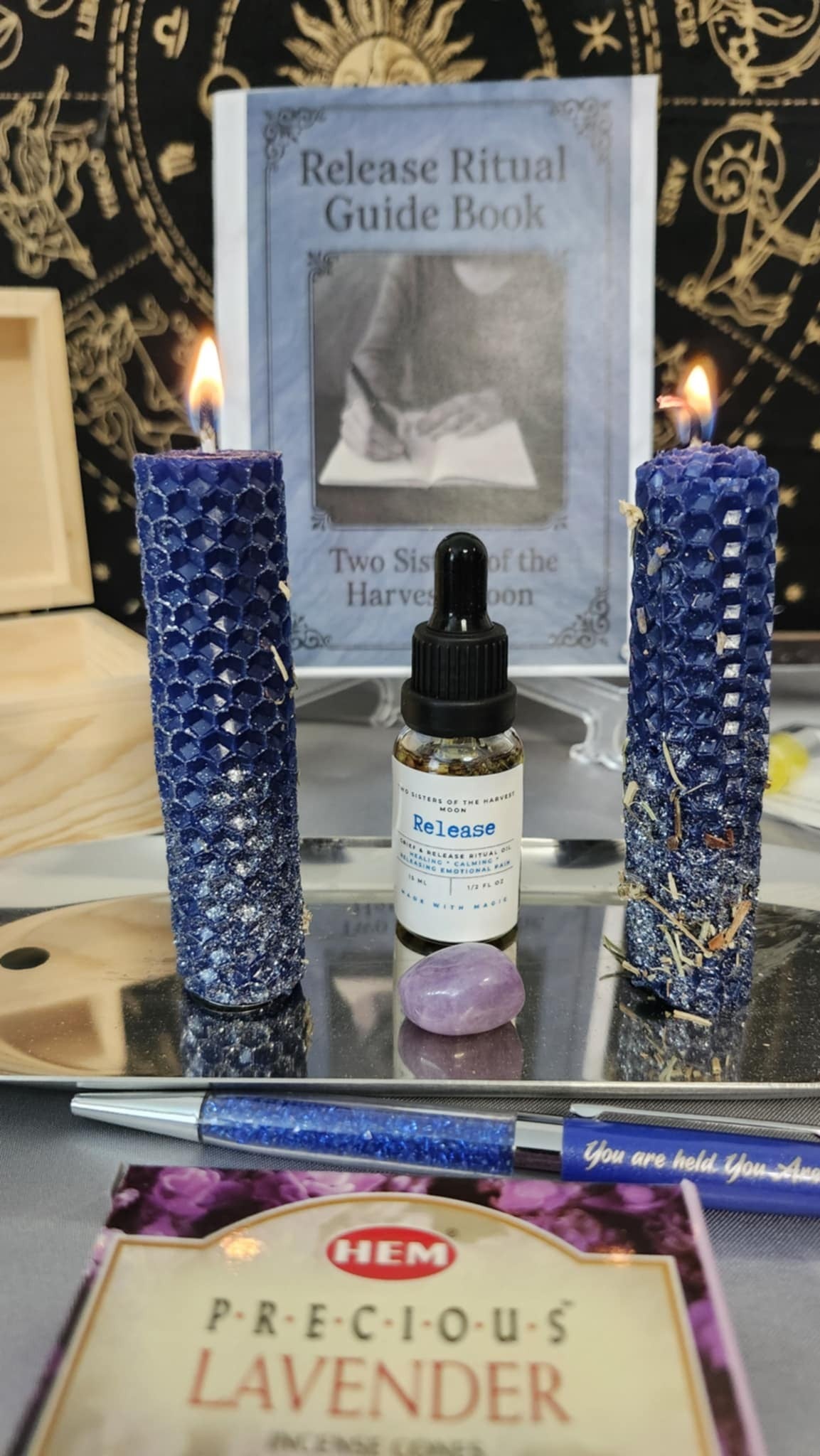 Grief, Past Hurt & Guilt Release Ritual Kit - Healing Through Memory, Letting Go, and Emotional Softening