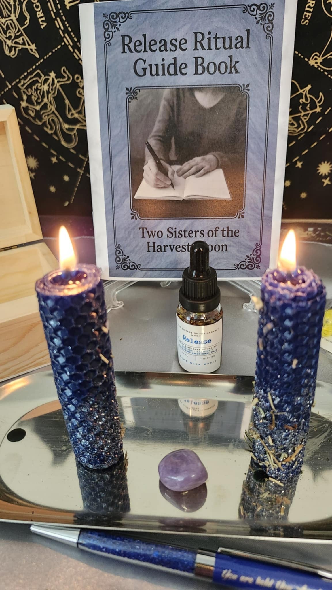 Grief, Past Hurt & Guilt Release Ritual Kit - Healing Through Memory, Letting Go, and Emotional Softening