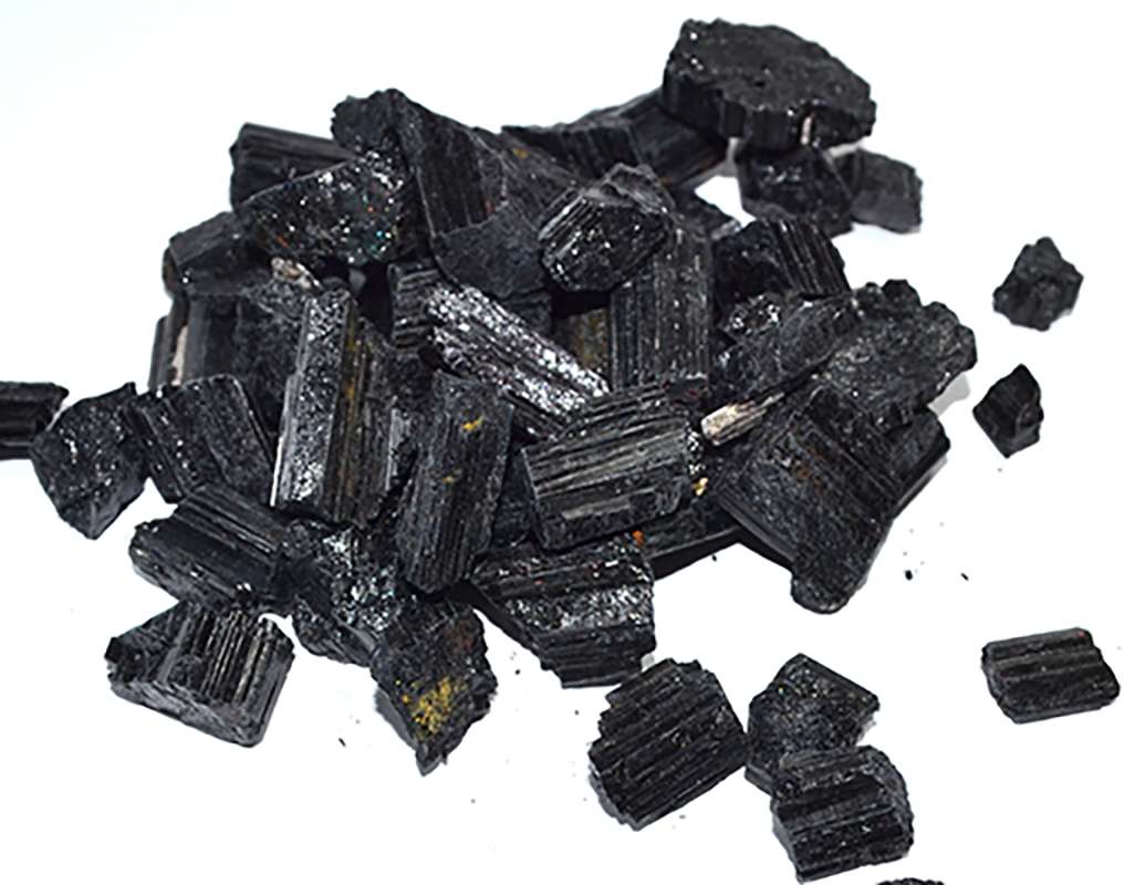 1 lb Tourmaline, Black untumbled stones