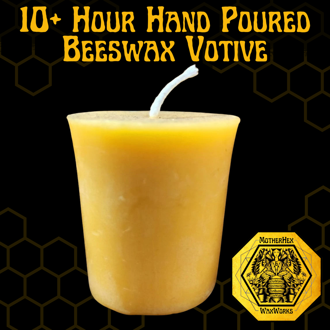 Hand Poured Beeswax Votive Candle