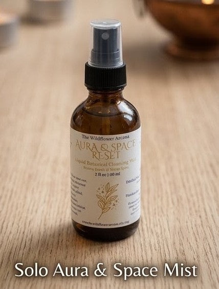 Sweet Sanctuary Cleansing Kit | Orange Vanilla Space Spray, Dressed Sage Tea Lights, Crystal Set, White Sage Smudge | Energy Clearing Ritual