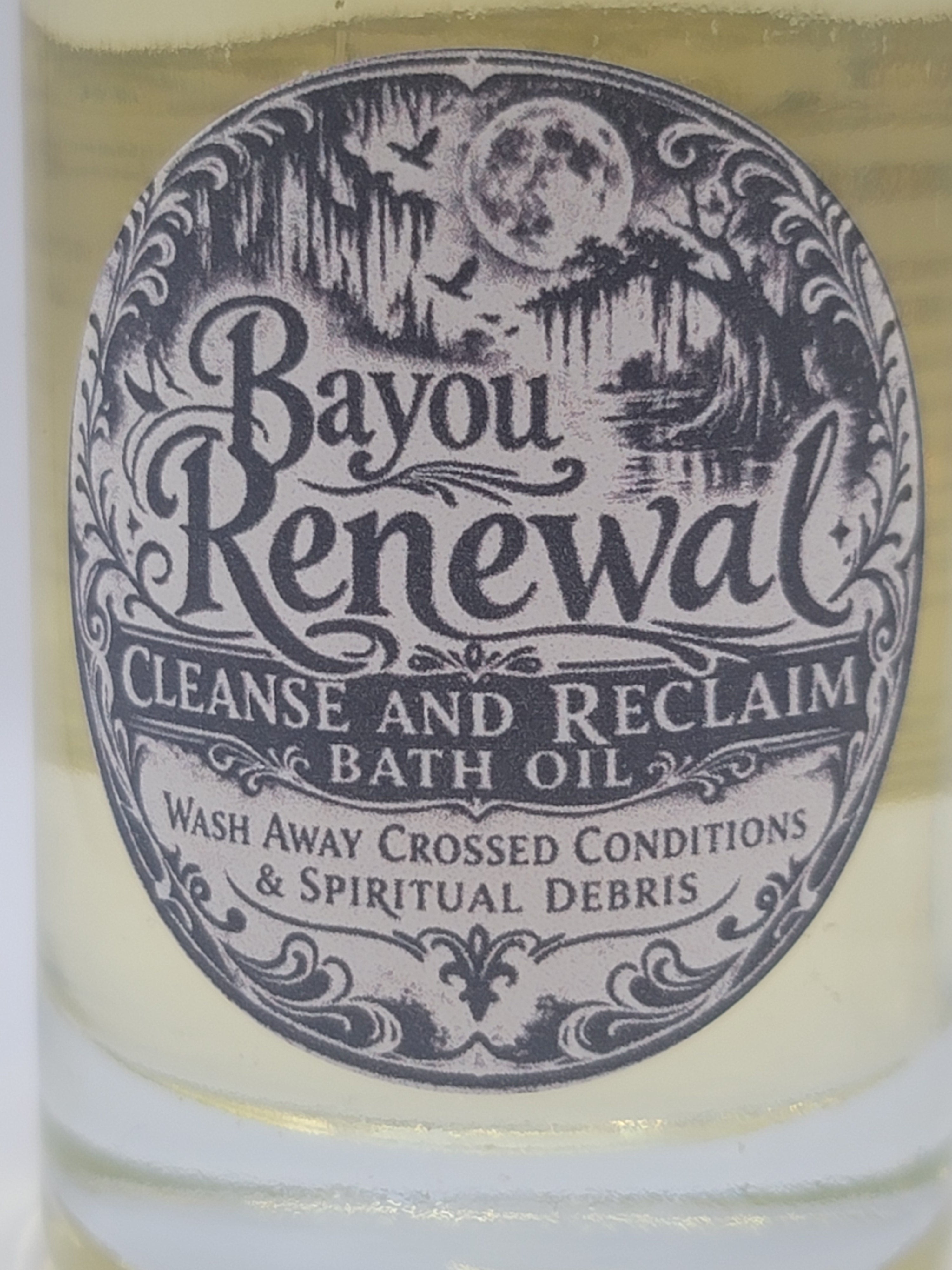 Bayou Renewal: Cleanse and Reclaim Bath Oil 3 Oz Bottle