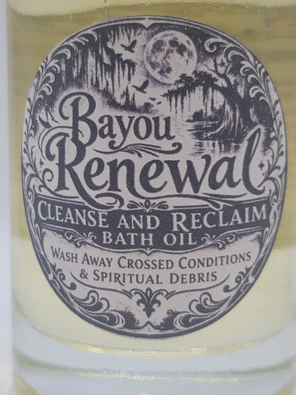 Bayou Renewal: Cleanse and Reclaim Bath Oil 3 Oz Bottle