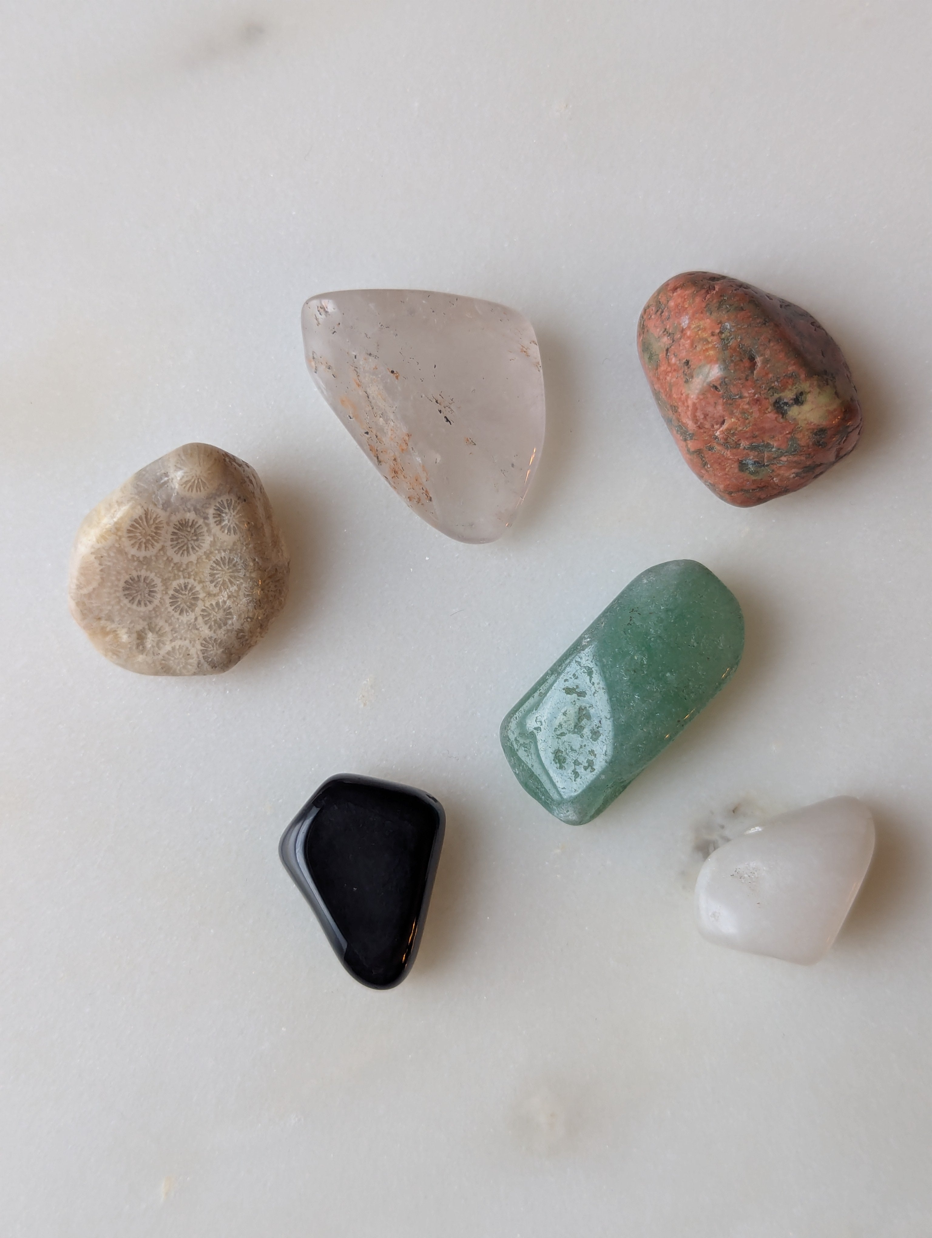 Example of 6 intuitively chosen crystals 