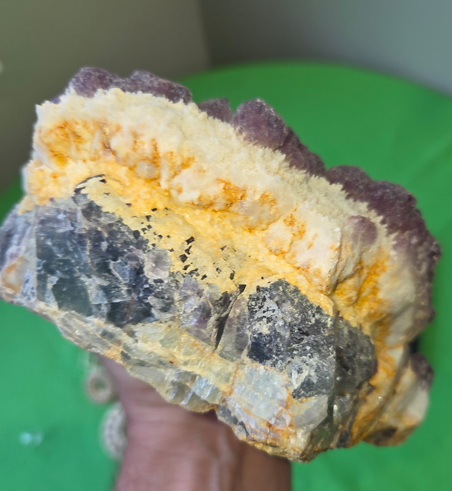 Purple grape fluorite