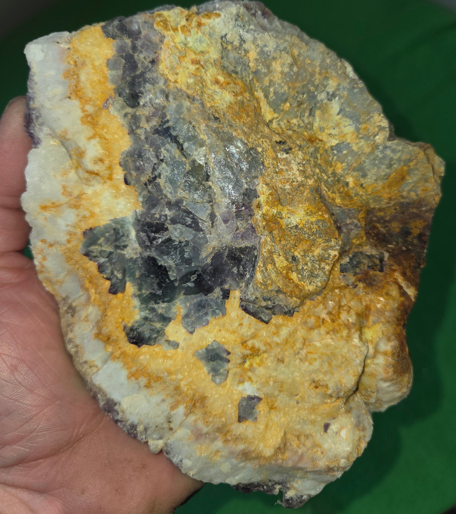 Purple grape fluorite