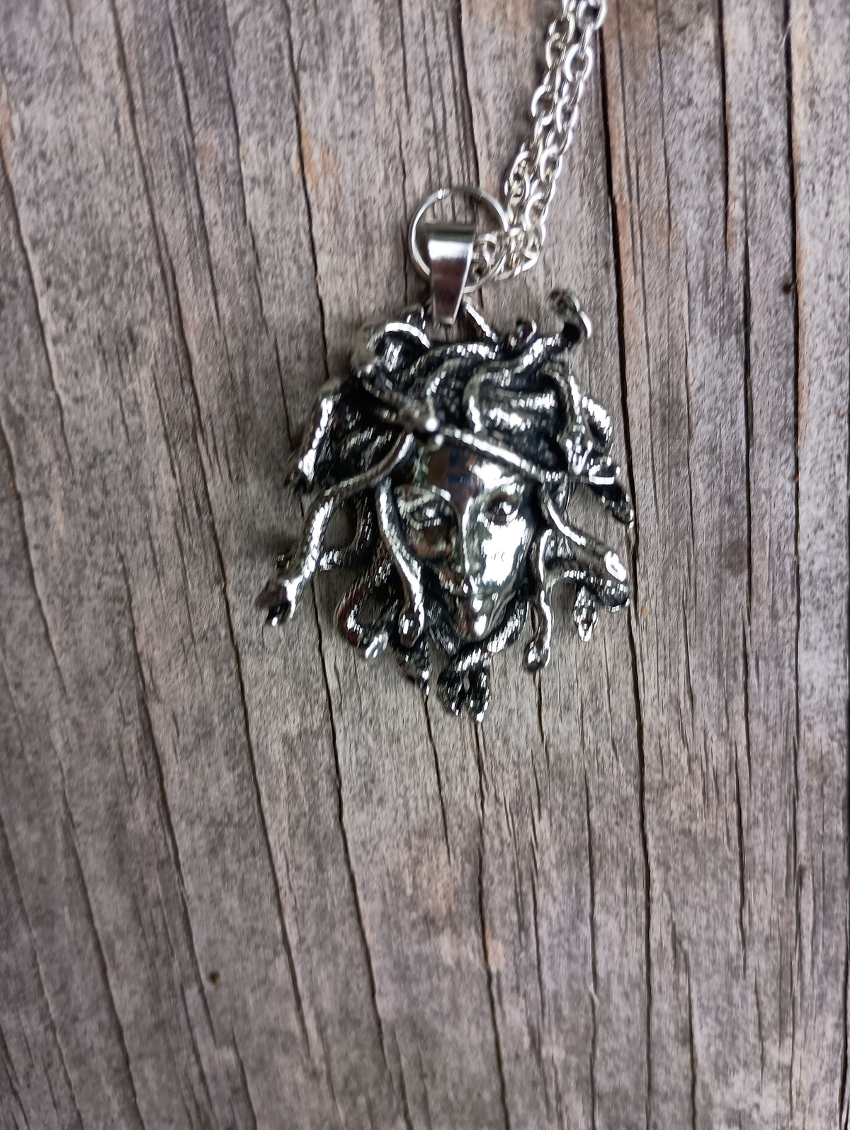 Medusa devotional necklace