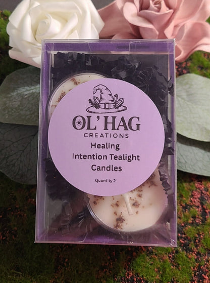 Healing Intention Tealight Candle