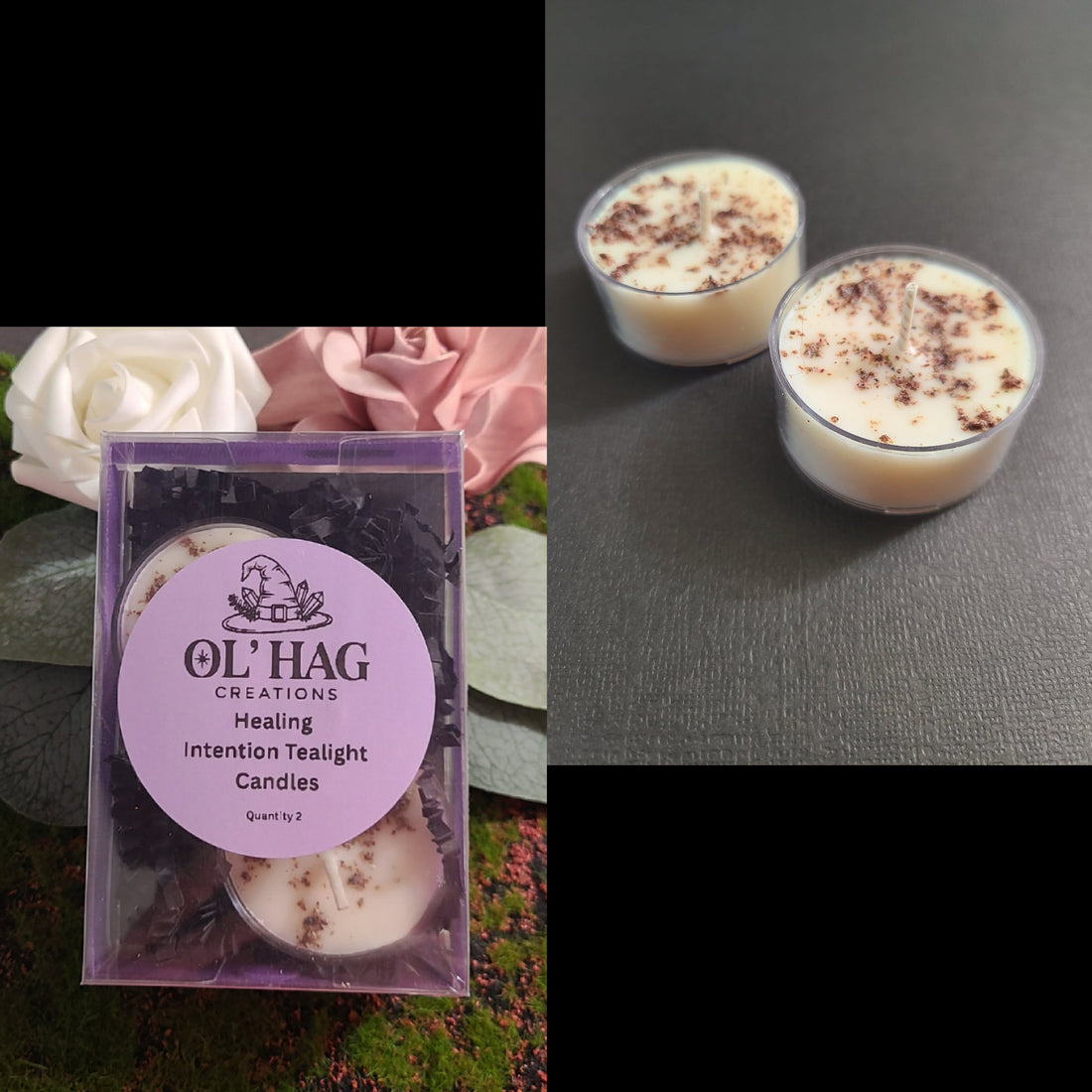 Healing Intention Tealight Candle