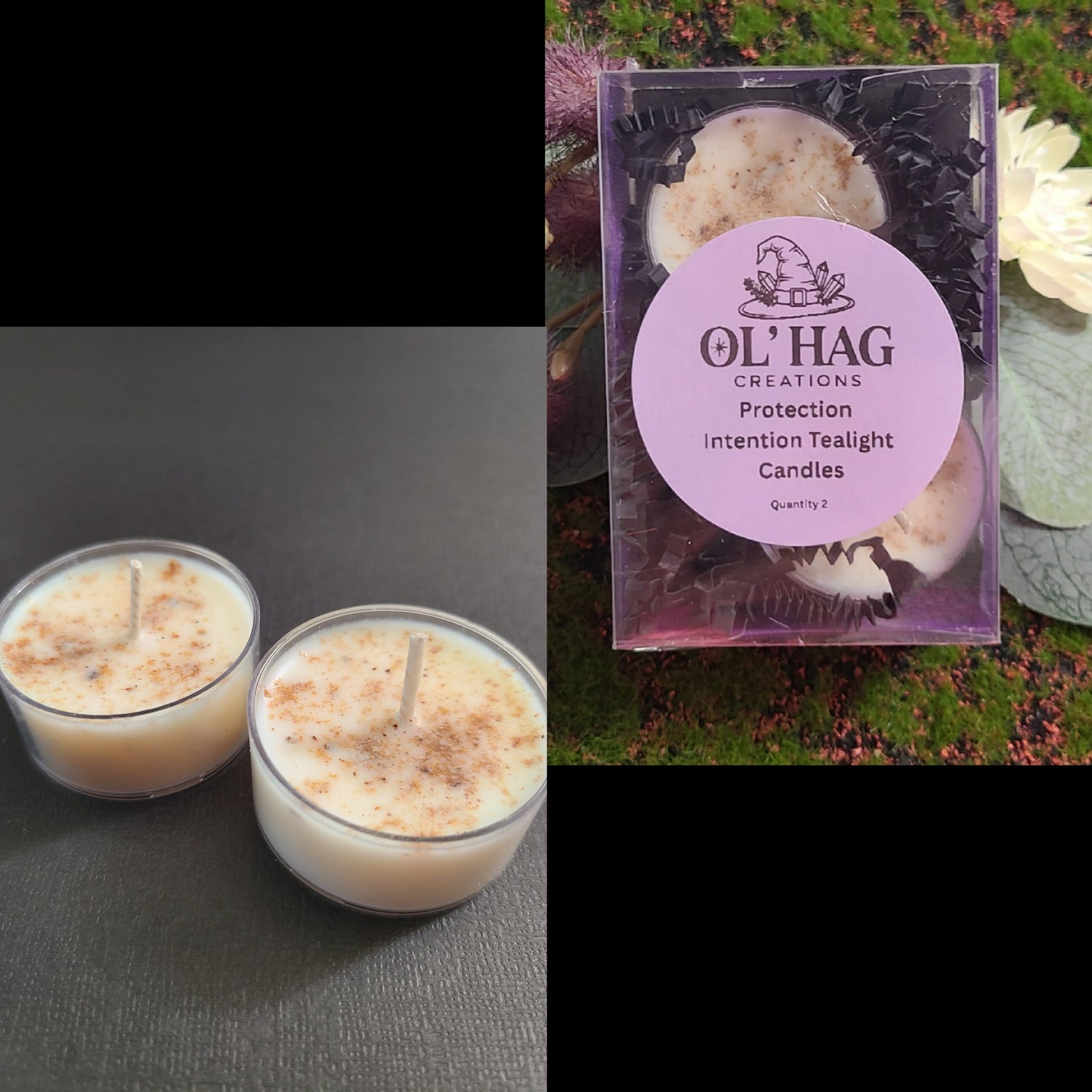 Protection Intention Tealight Candles