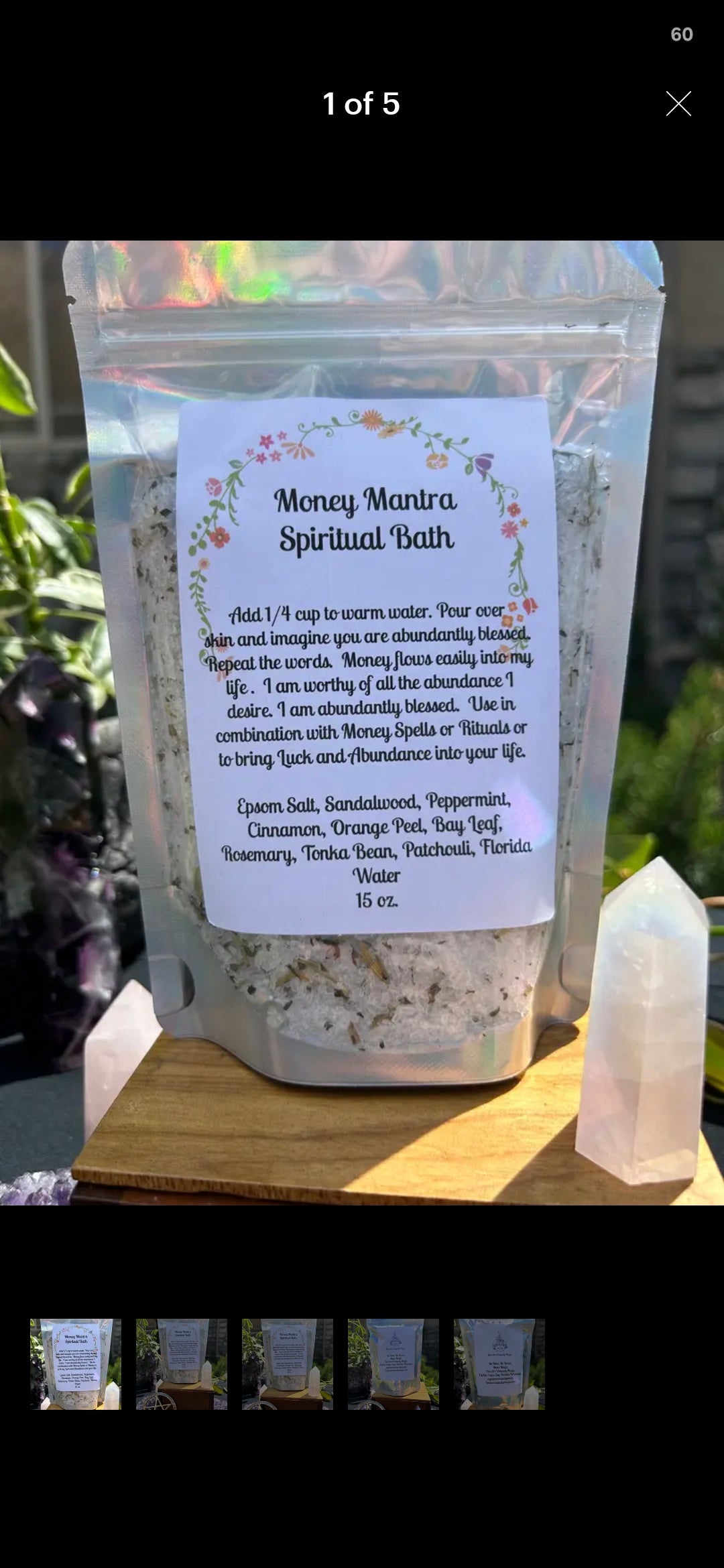Money Mantra Spiritual Bath Salt