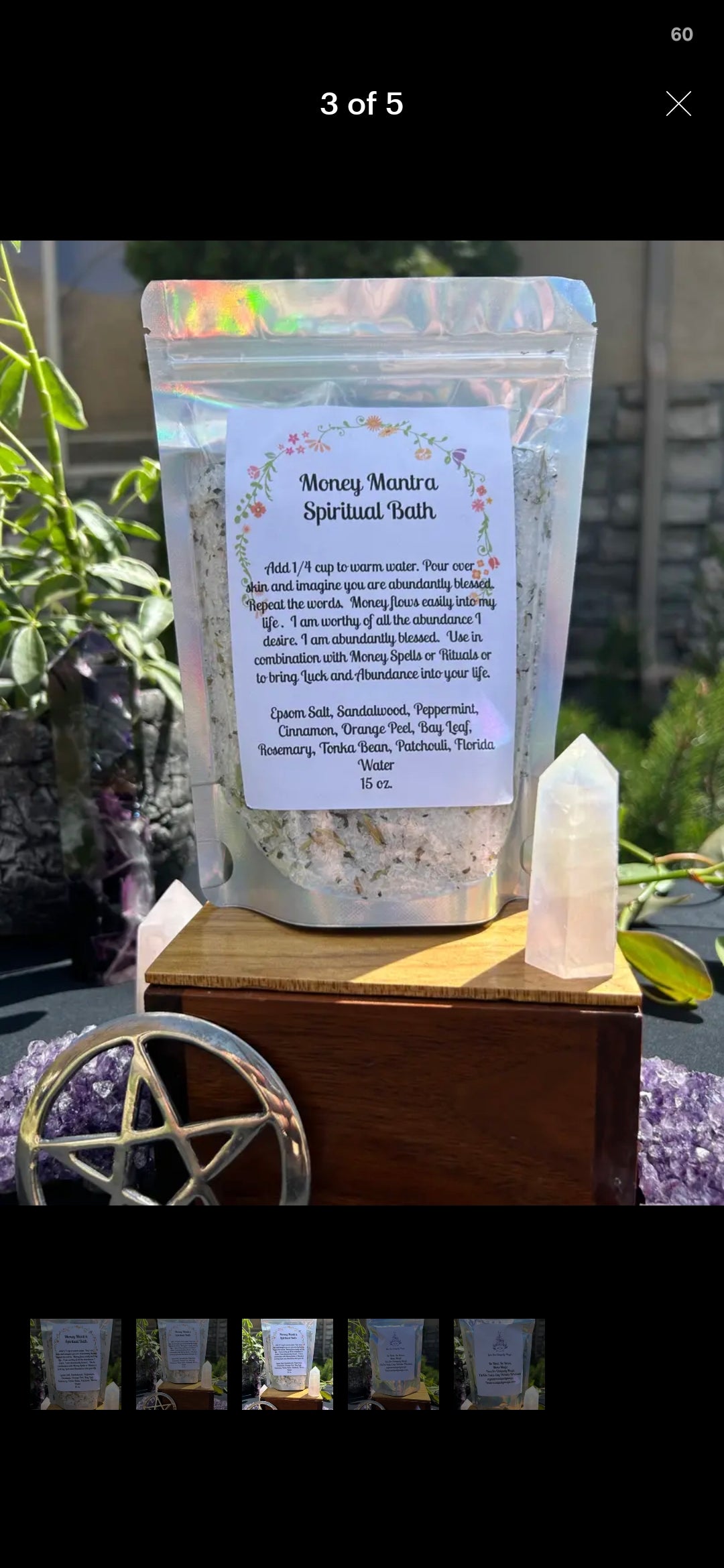 Money Mantra Spiritual Bath Salt