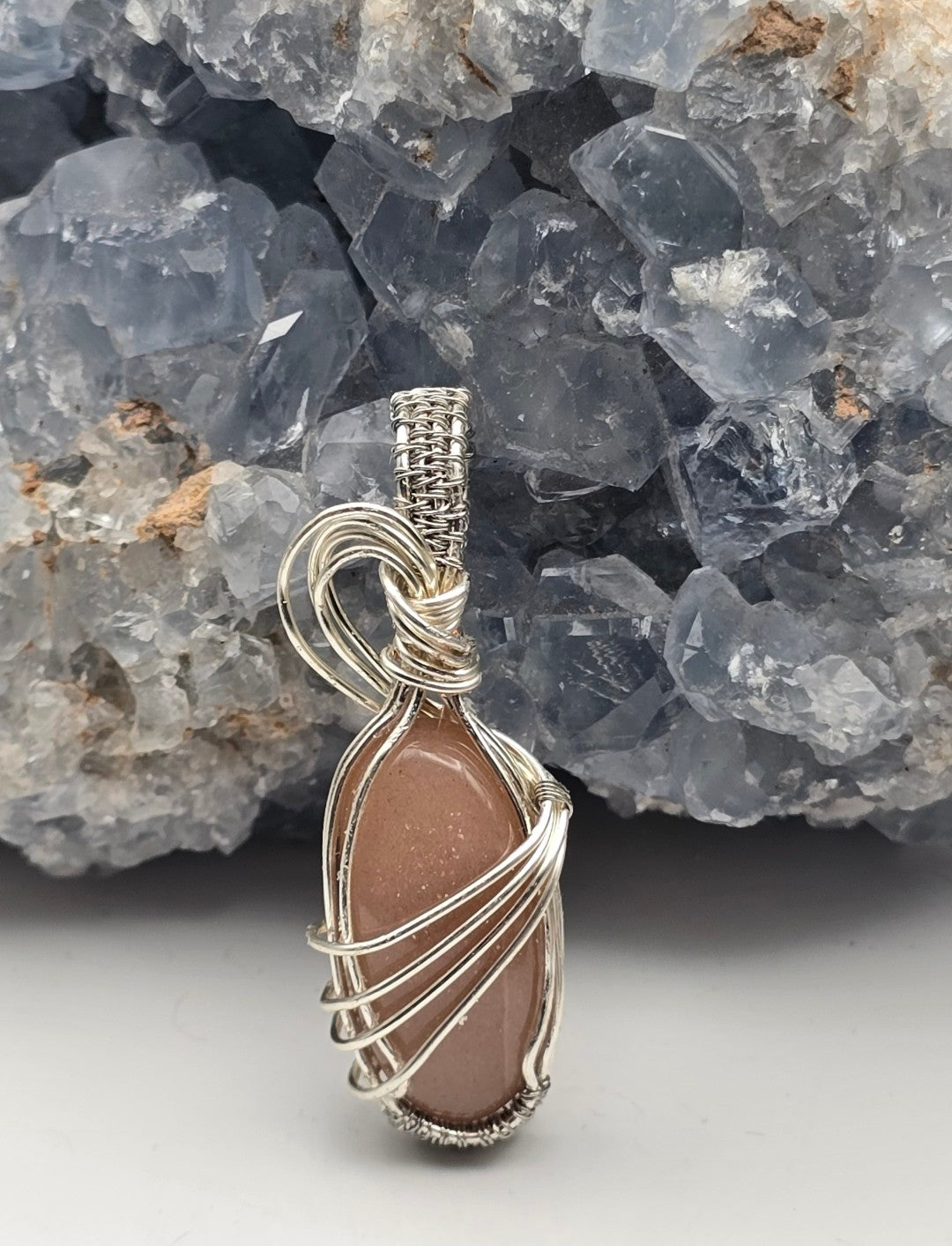 Peach Moonstone Pendant