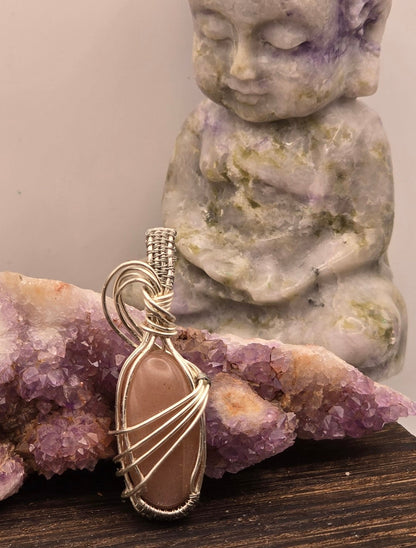 Peach Moonstone Pendant