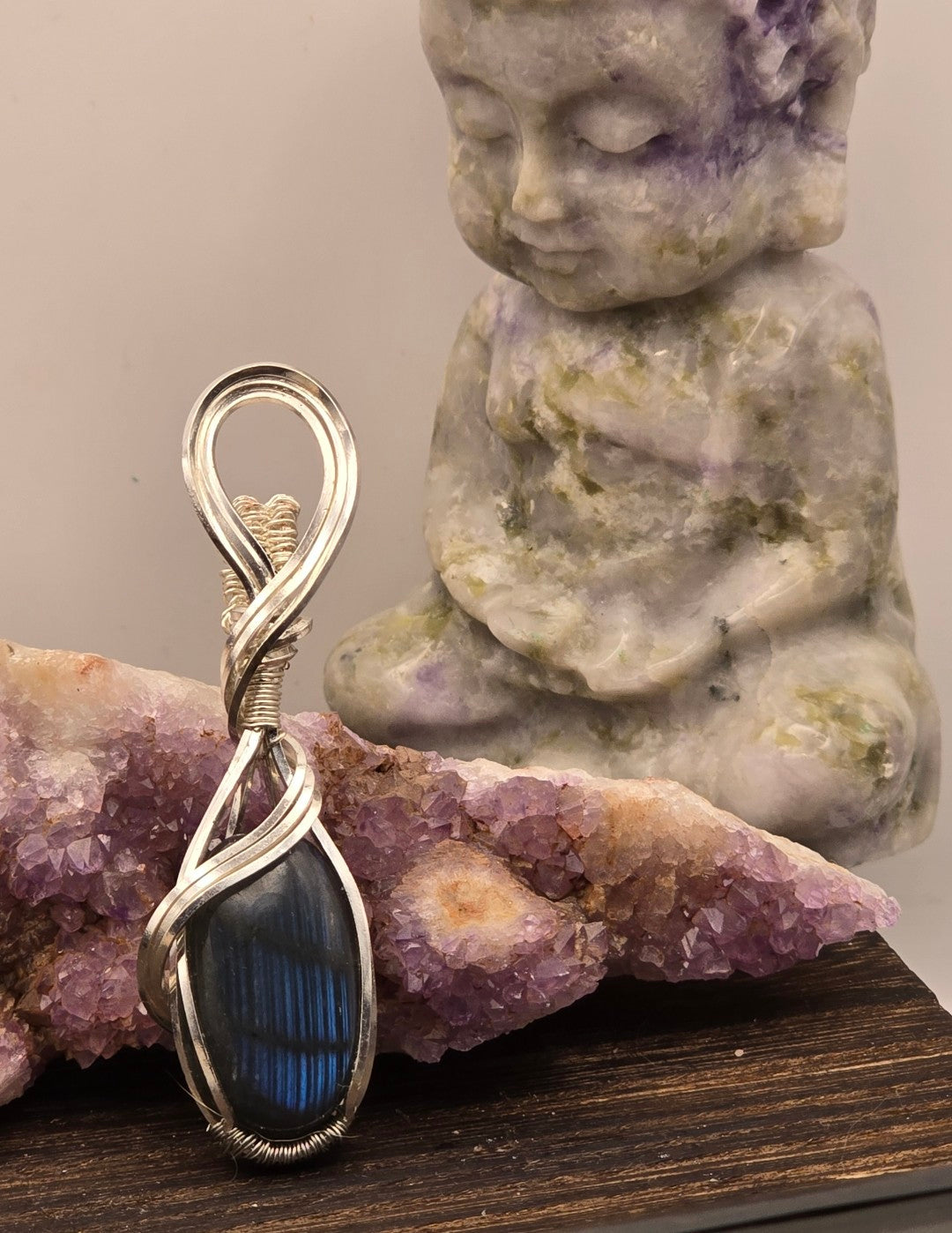 High Blue Flash Labradorite Pendant