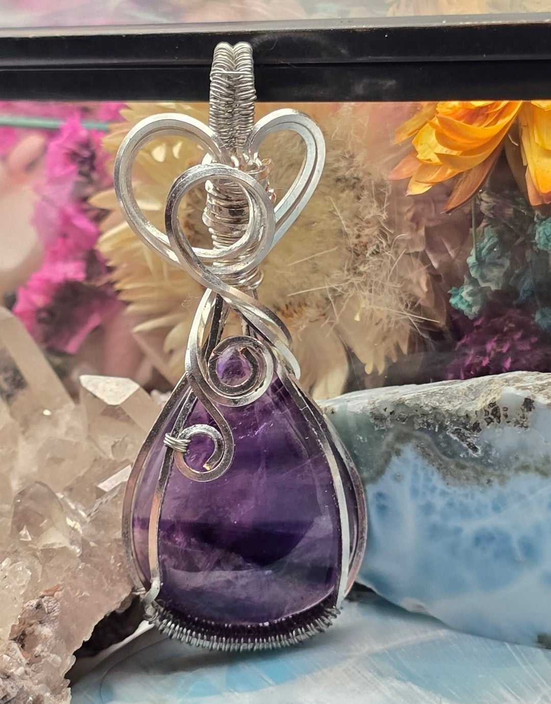 Unique Phantom Amethyst Pendant