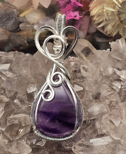 Unique Phantom Amethyst Pendant