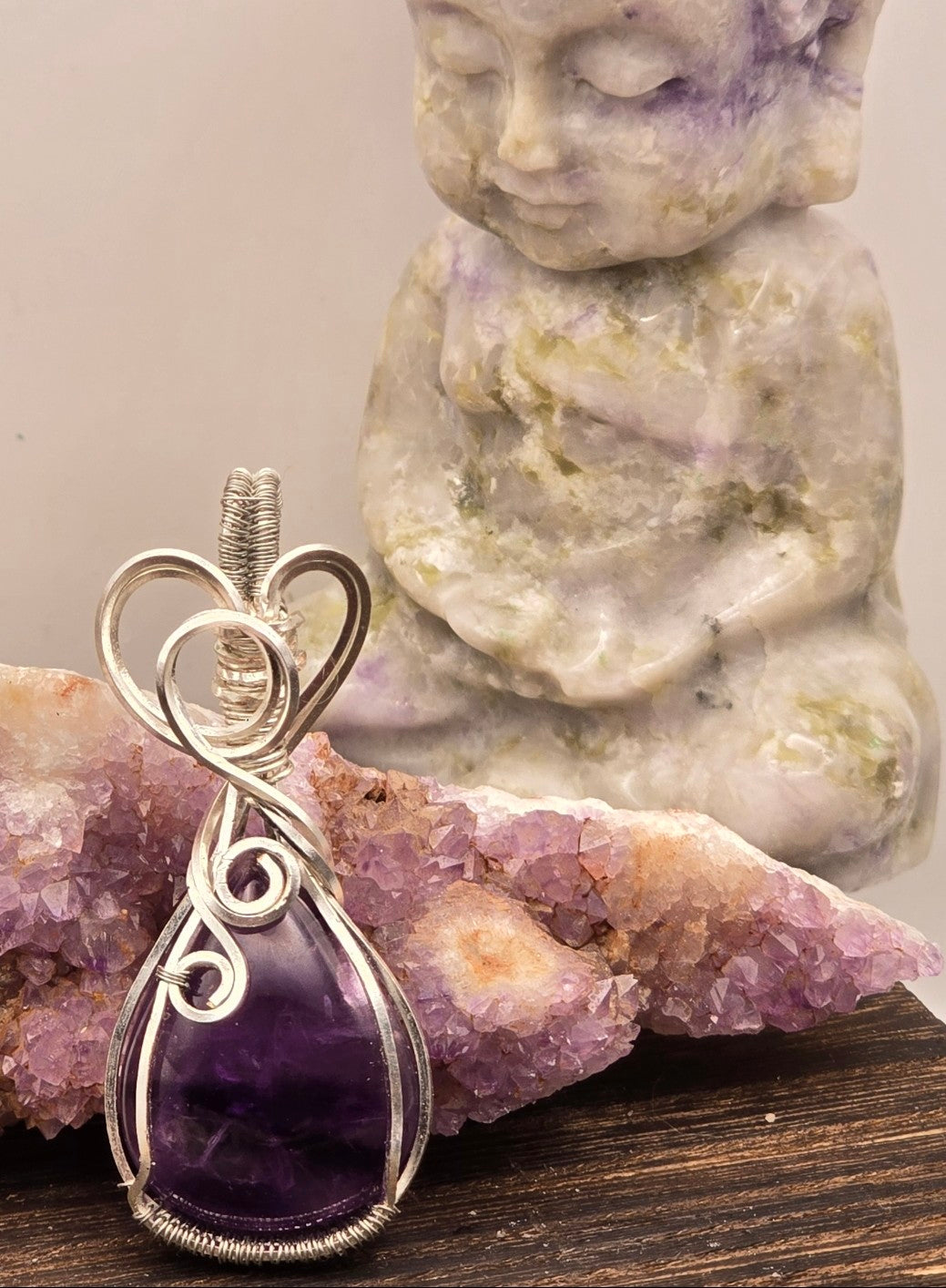 Unique Phantom Amethyst Pendant