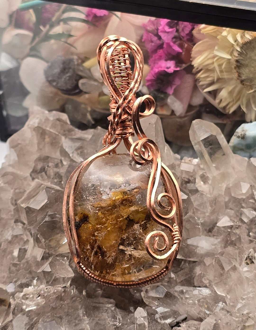 Golden Healer Quartz Pendant