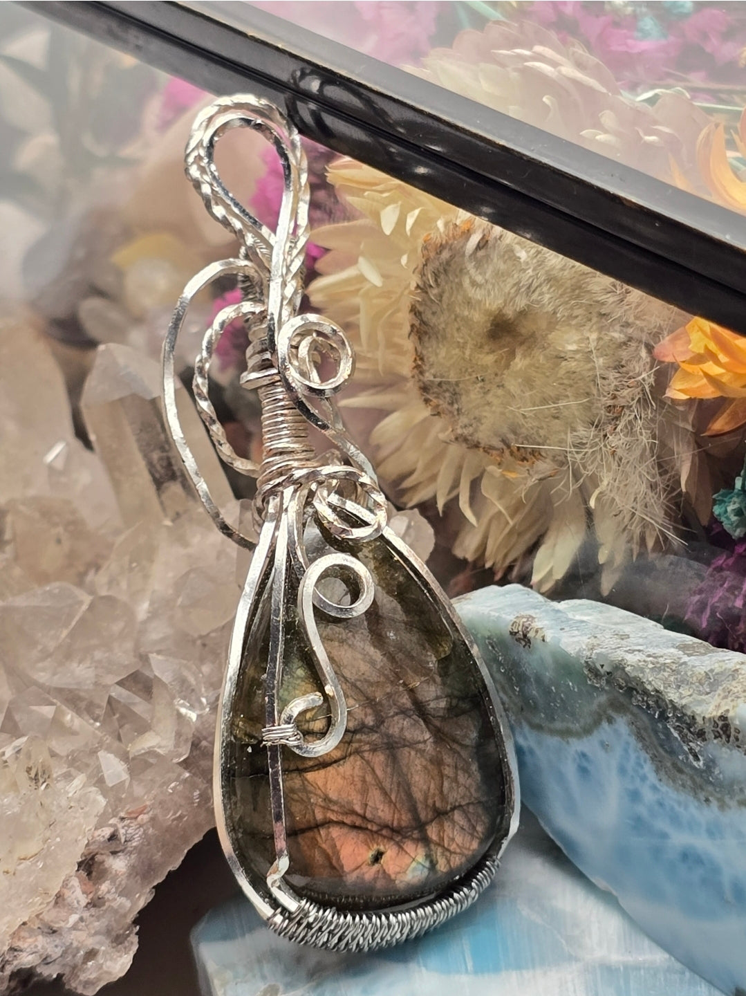 Sunset Labradorite Pendant