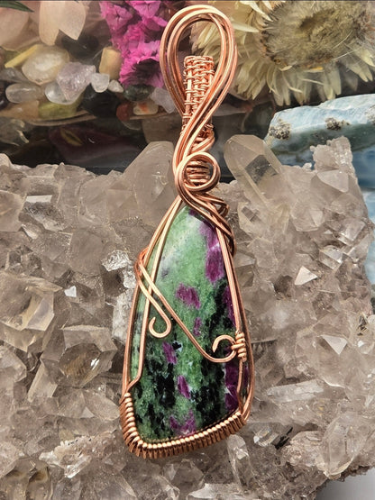 Ruby In Zoisite Pendant