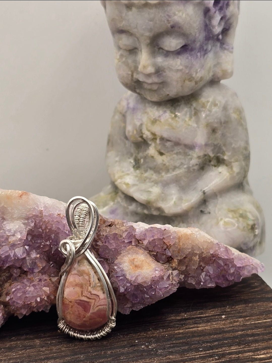 Rhodochroisite 925 Sterling Silver Pendant