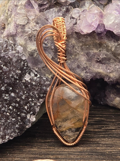 Fire Quartz (Hematoid Quartz) Pendant