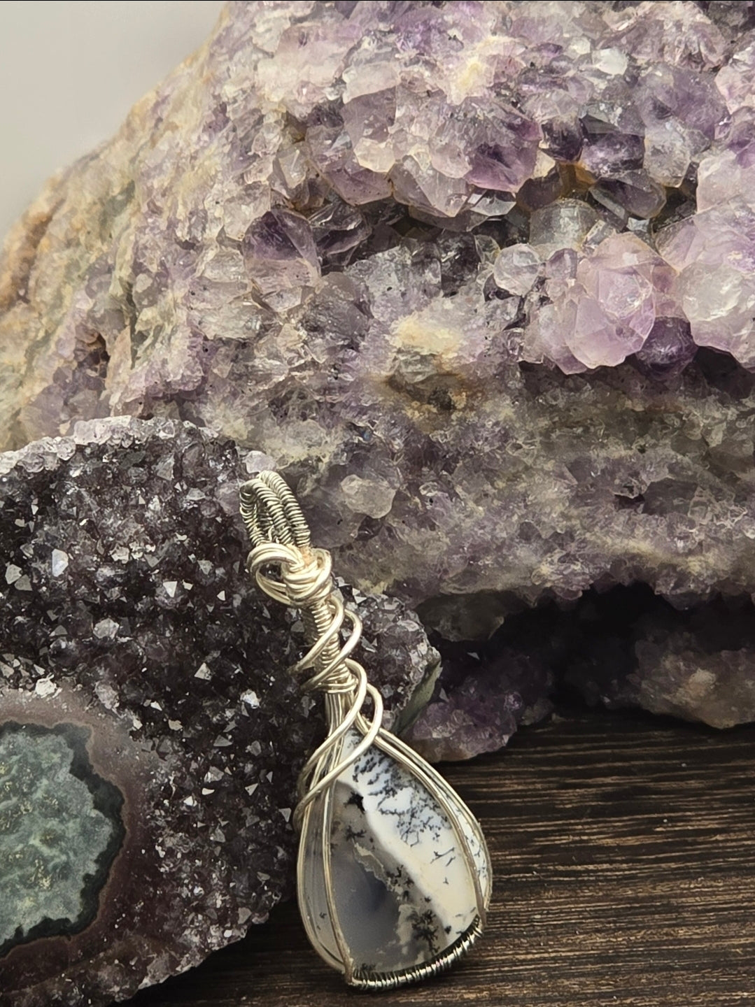 Dendritic Opal Pendant