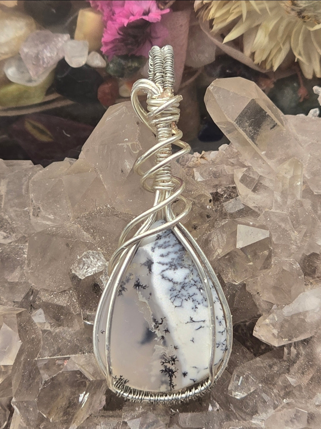 Dendritic Opal Pendant